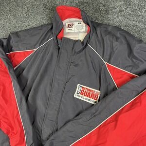 Army‎ National Guard RSP Jacket XL Gray Red 1-800-GO-GUARD NASCAR Promo